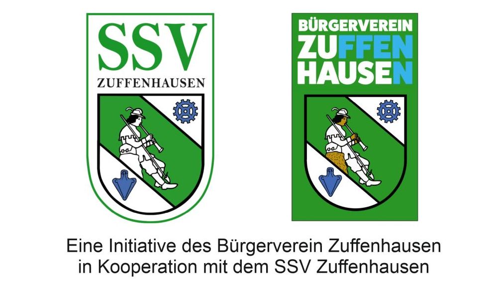 Das Bild zeigt die beiden Wappen der Vereine SSV Zuffenhausen und dem Bürgerverein Zuffenhausen