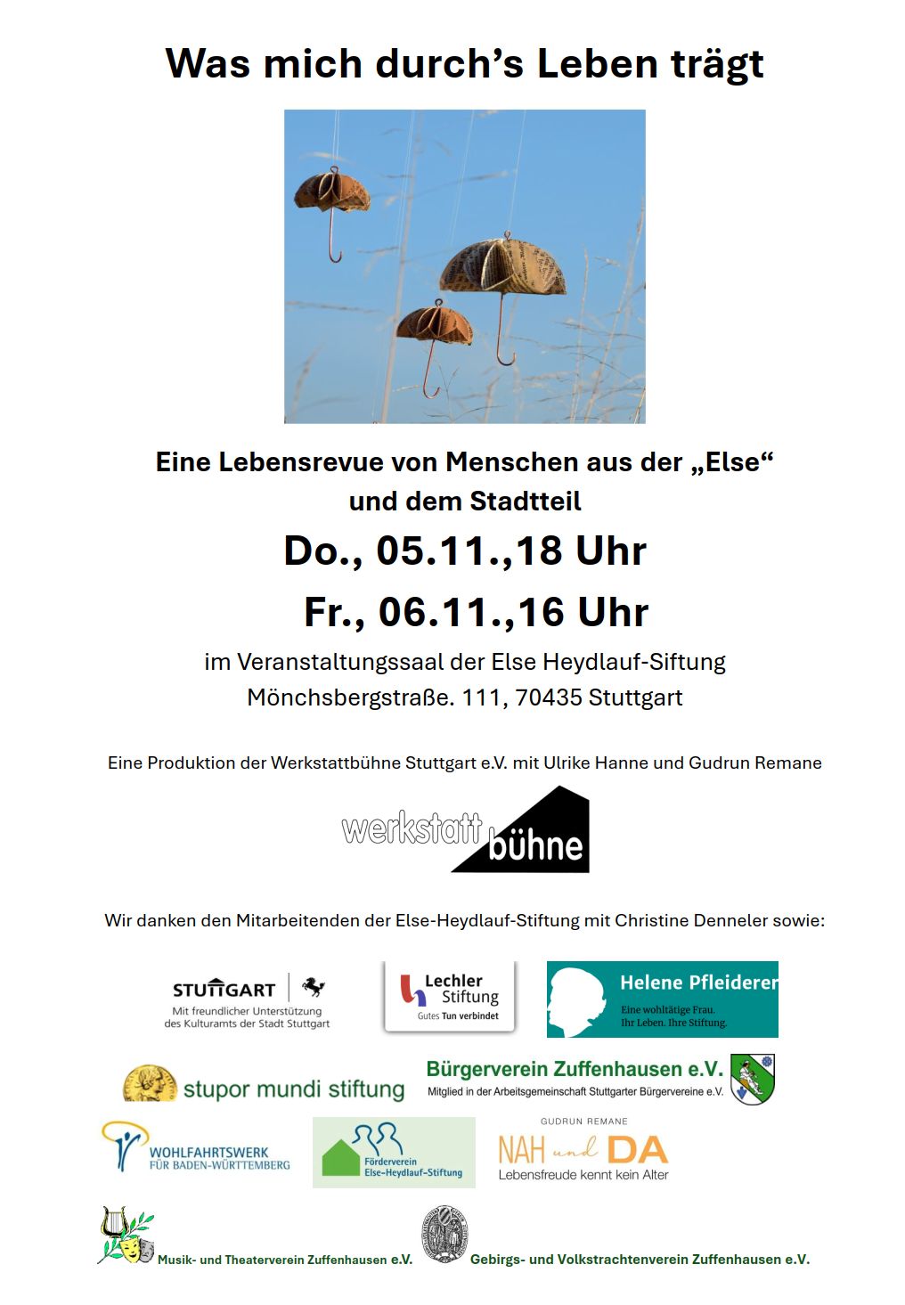 Was uns durchs leben trägt